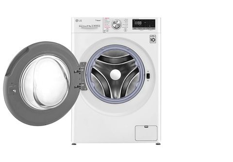 Lavadora secadora - LG F4DR6009AGM, 9 kg + 6 kg, Inox grafito