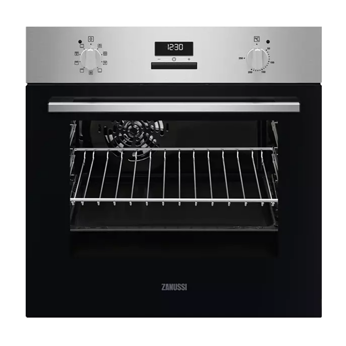 Horno Horno - ZANUSSI, 57 l, Integrable, Esmalte fácil de limpiar, Inox