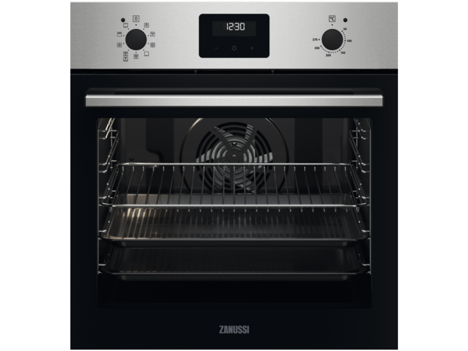 Horno convencional - ZOHEA3X1 ZANUSSI, 72 l, Independiente, Limpieza por vapor, Inox