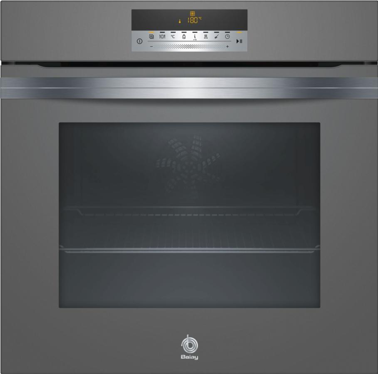 Horno multifunción - Horno multifunción Balay, 71 l, Integrable, Pirolítico, Negro