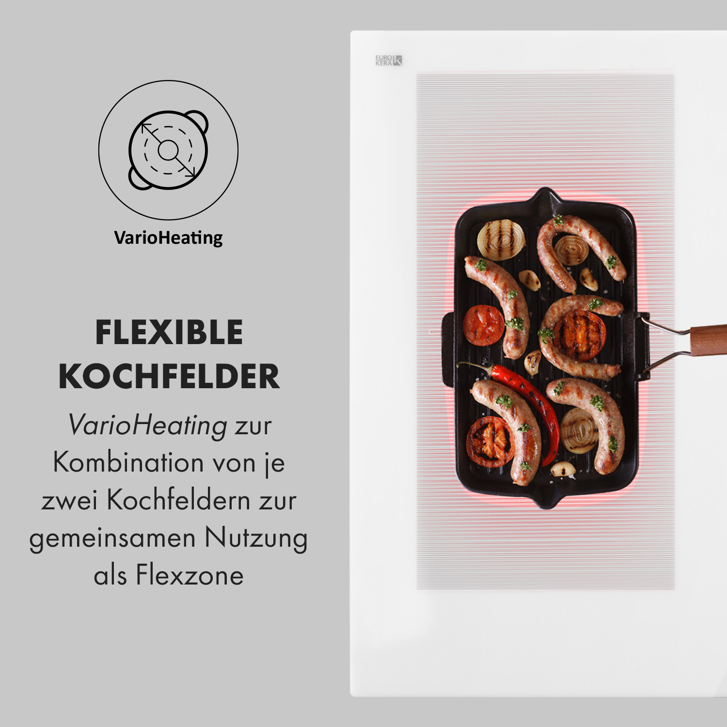 KLARSTEIN 90 5) Delicatessa Flex (Kochfelder: Einbaukochfeld