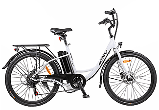 MYATU C0126 Urbanbike (Laufradgröße: 26 Zoll, Damen-Rad, 450Wh, Weiss)