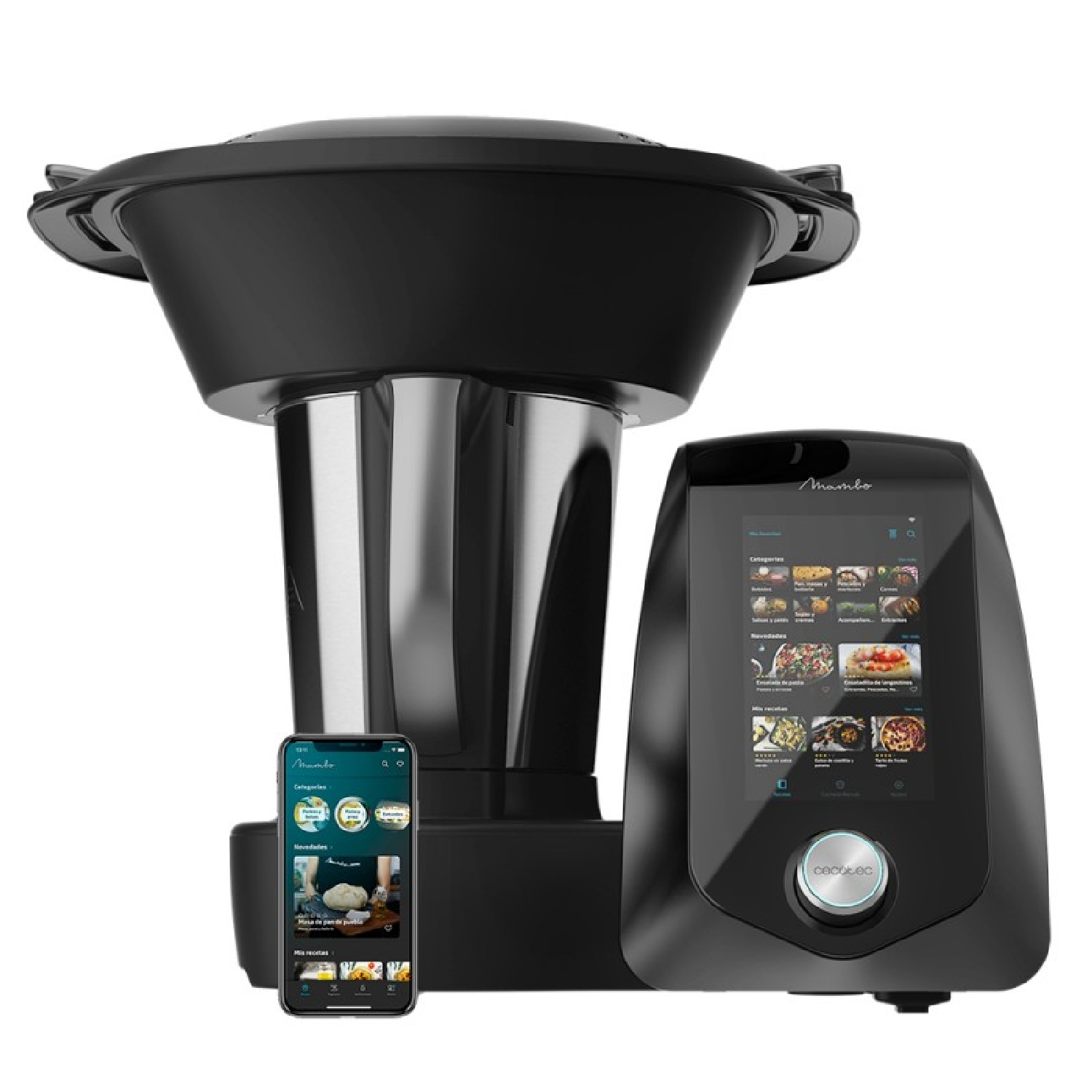 Robot de Cocina - Mambo 12090 CECOTEC, 1700 W, Negro