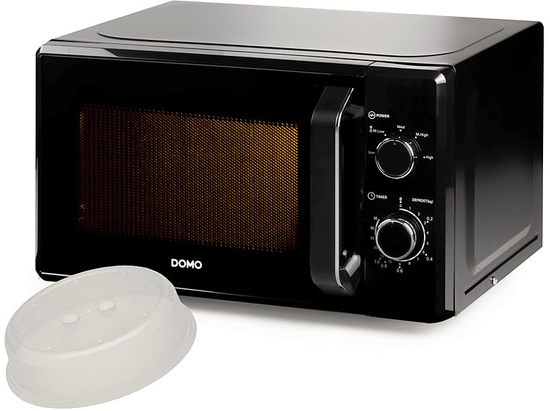 DOMO Design Schwarz Mikrowelle (800 Watt)