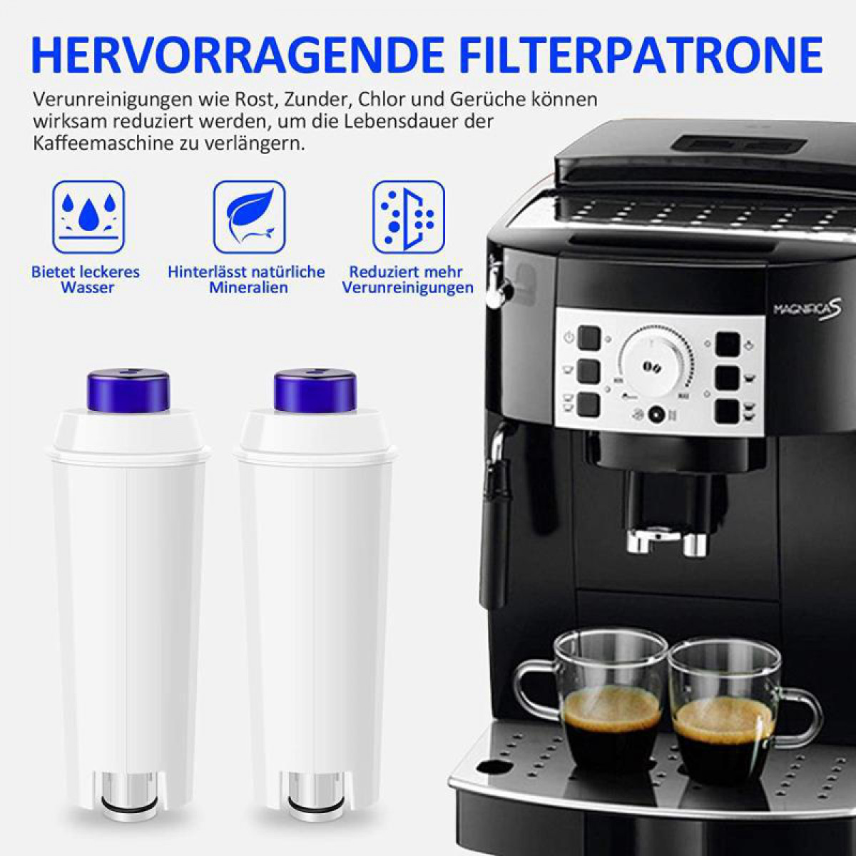 Kaffeemaschinenfilter Weiß INF Kaffeemaschine Filter für