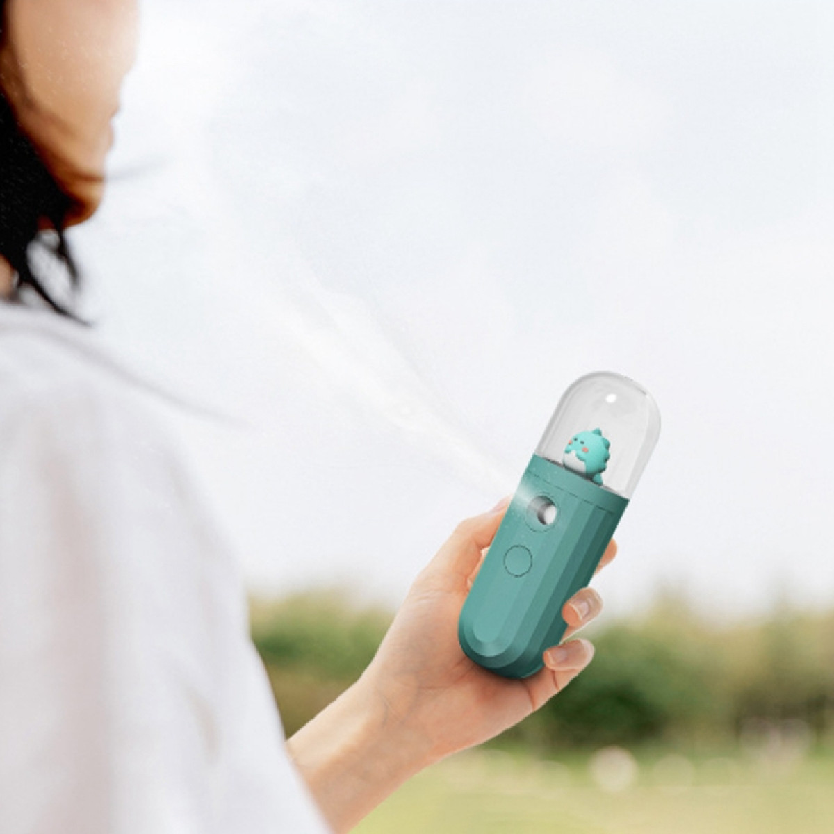 Nano Mist Spray INF Grün Luftbefeuchter feuchtigkeitsspendende Sprühflasche