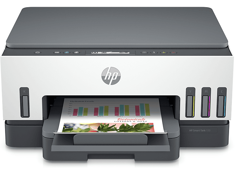 HP Multifunktionsdrucker Tank Netzwerkfähig 720 Inkjet Smart WLAN