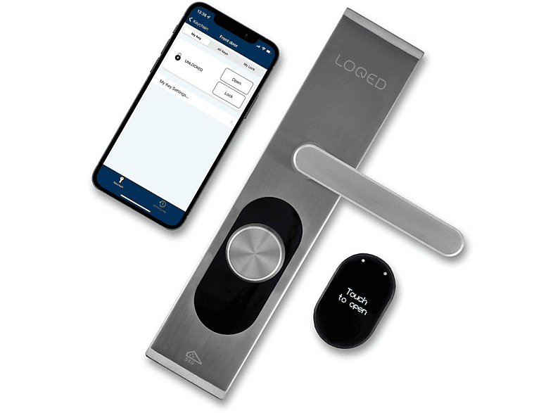 LOQED Lock Türschloss LOQED Touch Smart Silber