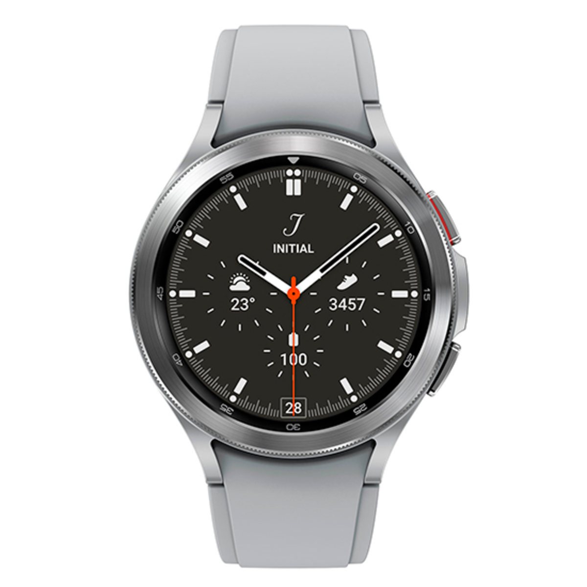 SAMSUNG Galaxy Watch4 Silikon, Classic Smartwatch R895 Silber