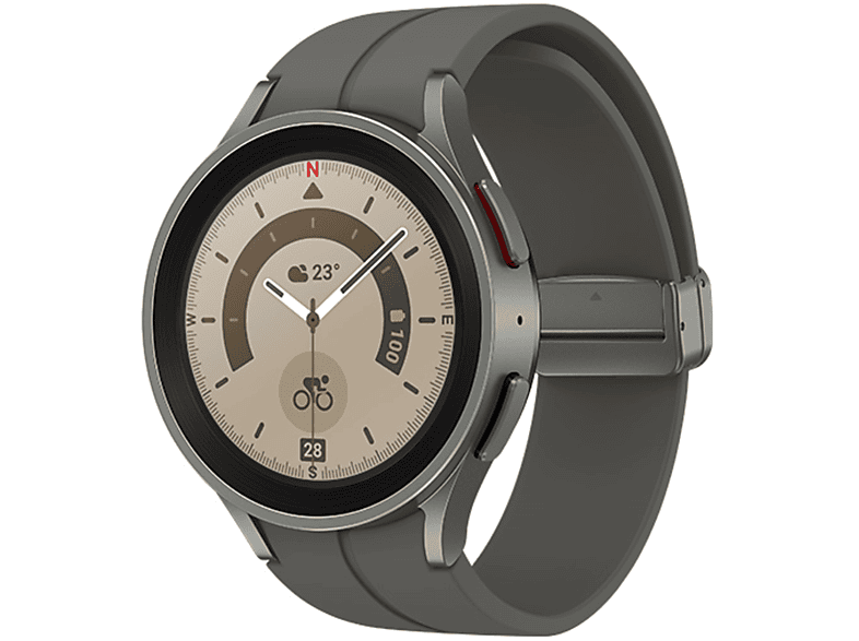 R925F Grau SAMSUNG Smartwatch Galaxy Silikon, Watch5 Pro