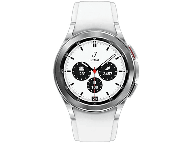Galaxy Classic SAMSUNG Silikon, Silber Smartwatch R880 Watch4