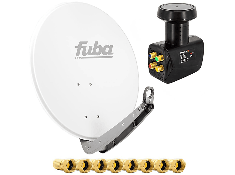 FUBA Fuba DAA650W-123129 Sat Anlage (65 cm, Quad LNB) | Satellitenanlagen Quad