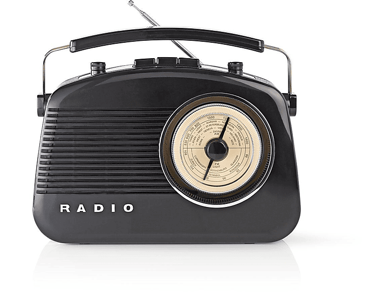 FM, Radio, NEDIS RDFM5000BK Schwarz