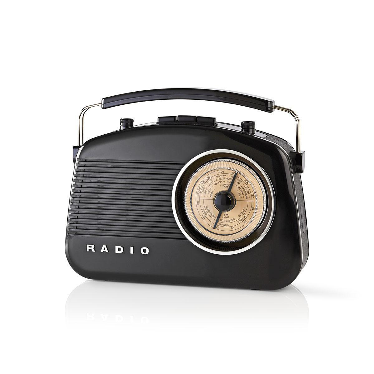 FM, Radio, NEDIS RDFM5000BK Schwarz