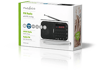 NEDIS RDFM2100WT Radio, FM, Schwarz