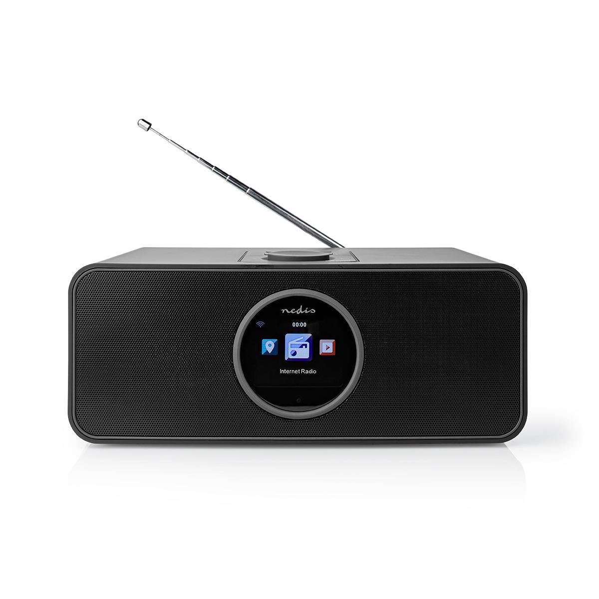 FM, Bluetooth, RDIN4000BK Schwarz Radio, NEDIS