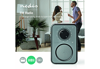 NEDIS RDFM1400GY Radio, FM, Grau
