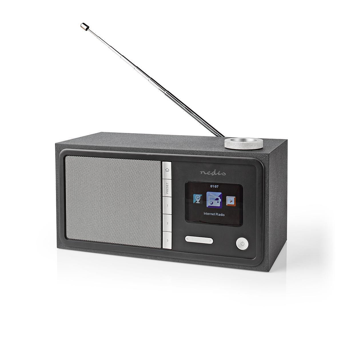 NEDIS RDIN3000BK Radio, FM, Schwarz Bluetooth