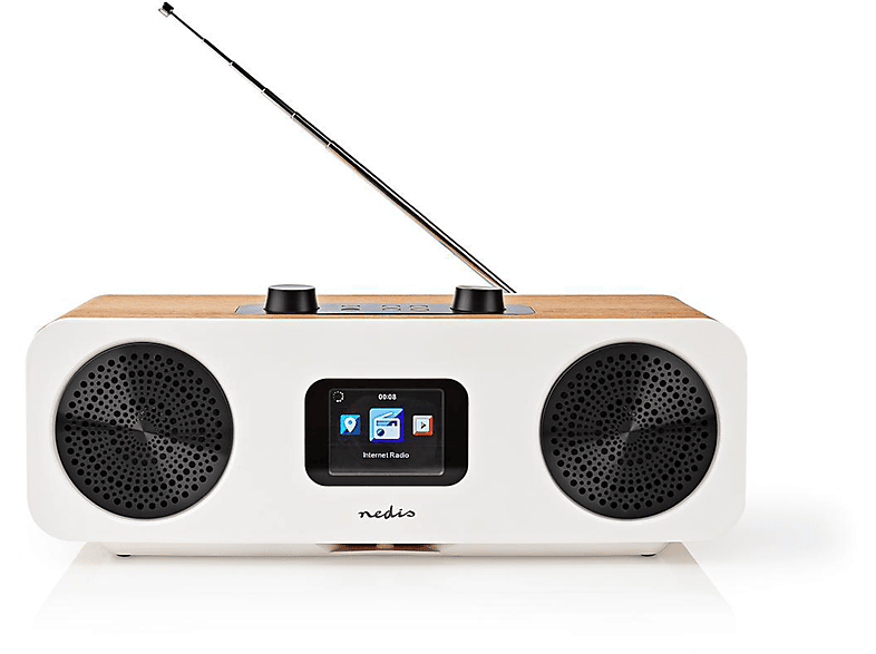NEDIS RDIN2500WT Radio, DAB+, Bluetooth, Weiss MediaMarkt