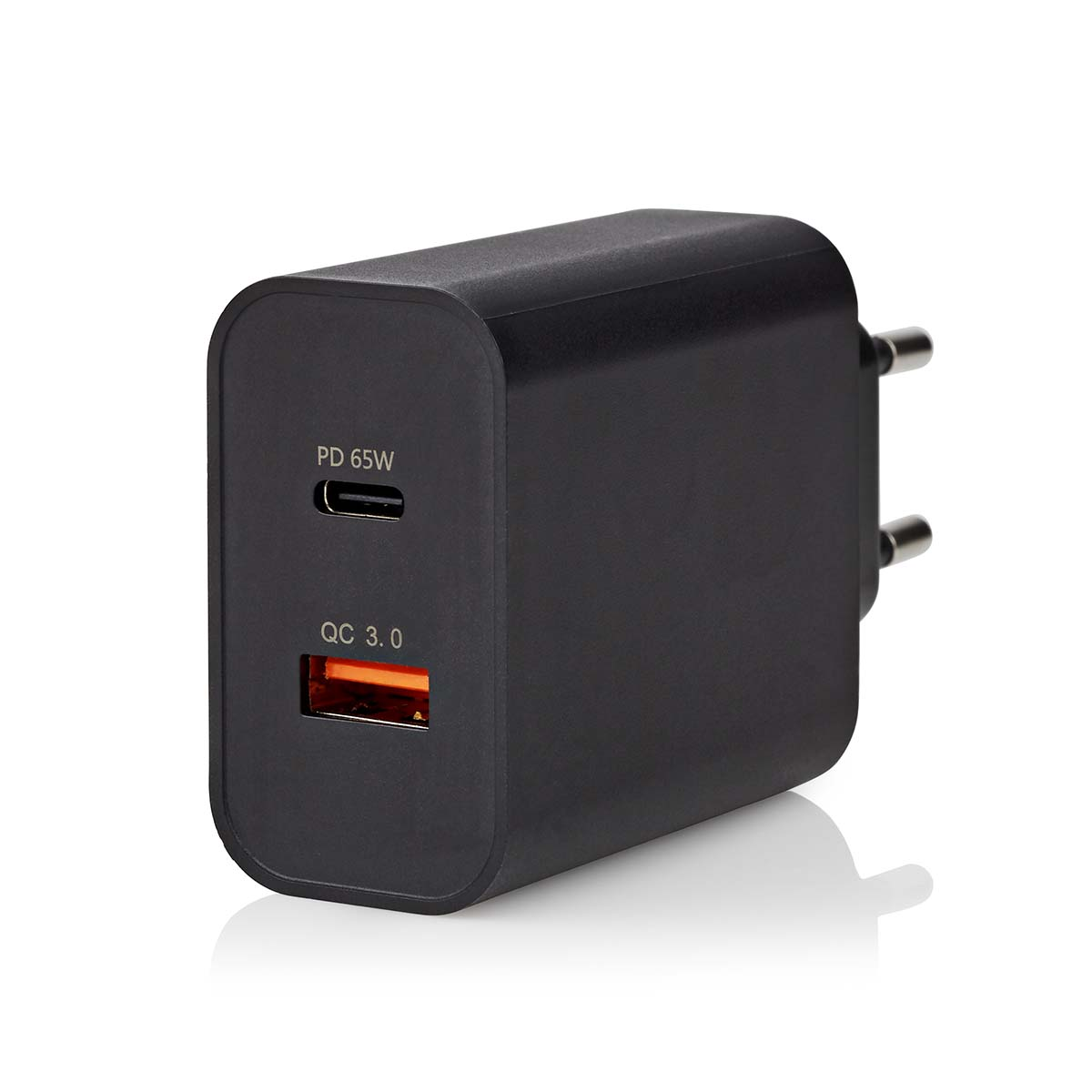 NEDIS WCPD65W130BK, Stromkabel, 1 mm, Schwarz