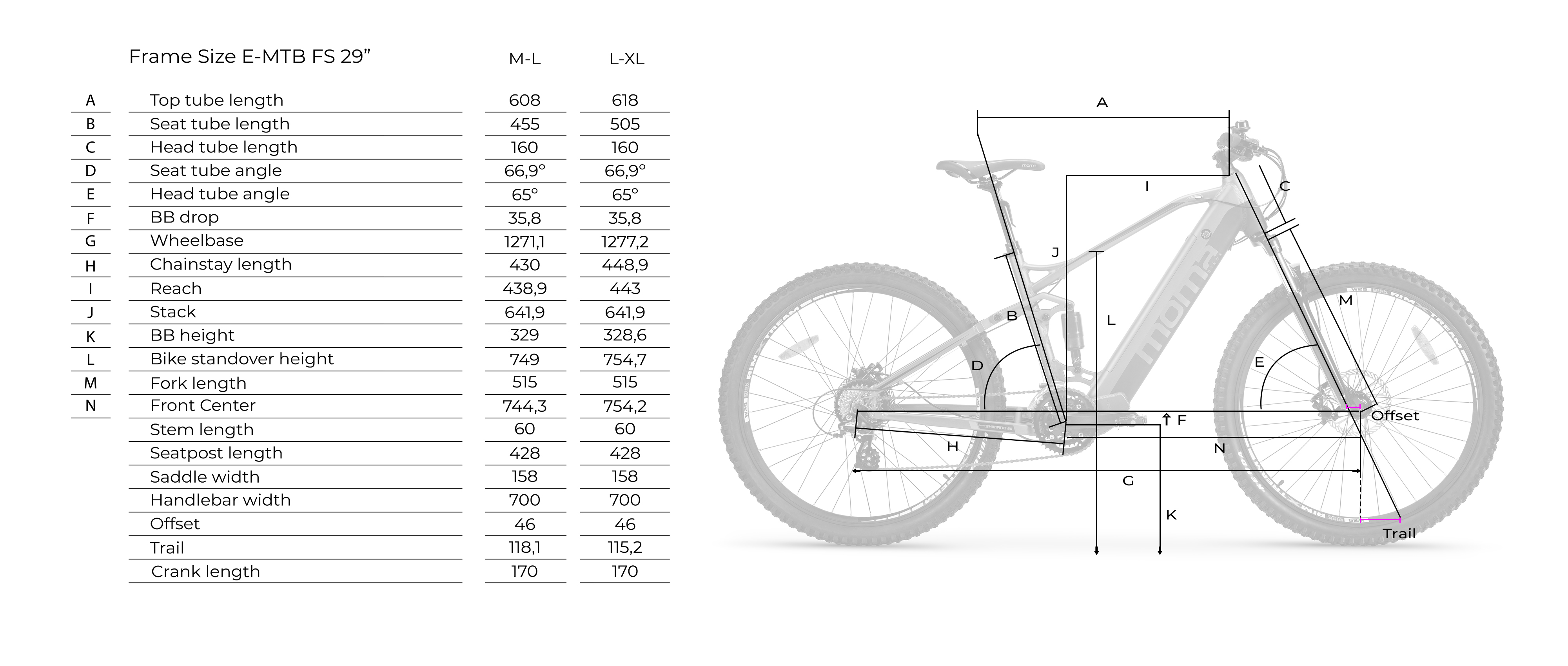 MOMABIKES BIE29MTFSRMG20 Mountainbike (Laufradgröße: 29 Zoll, Unisex-Rad, 624, Grau)