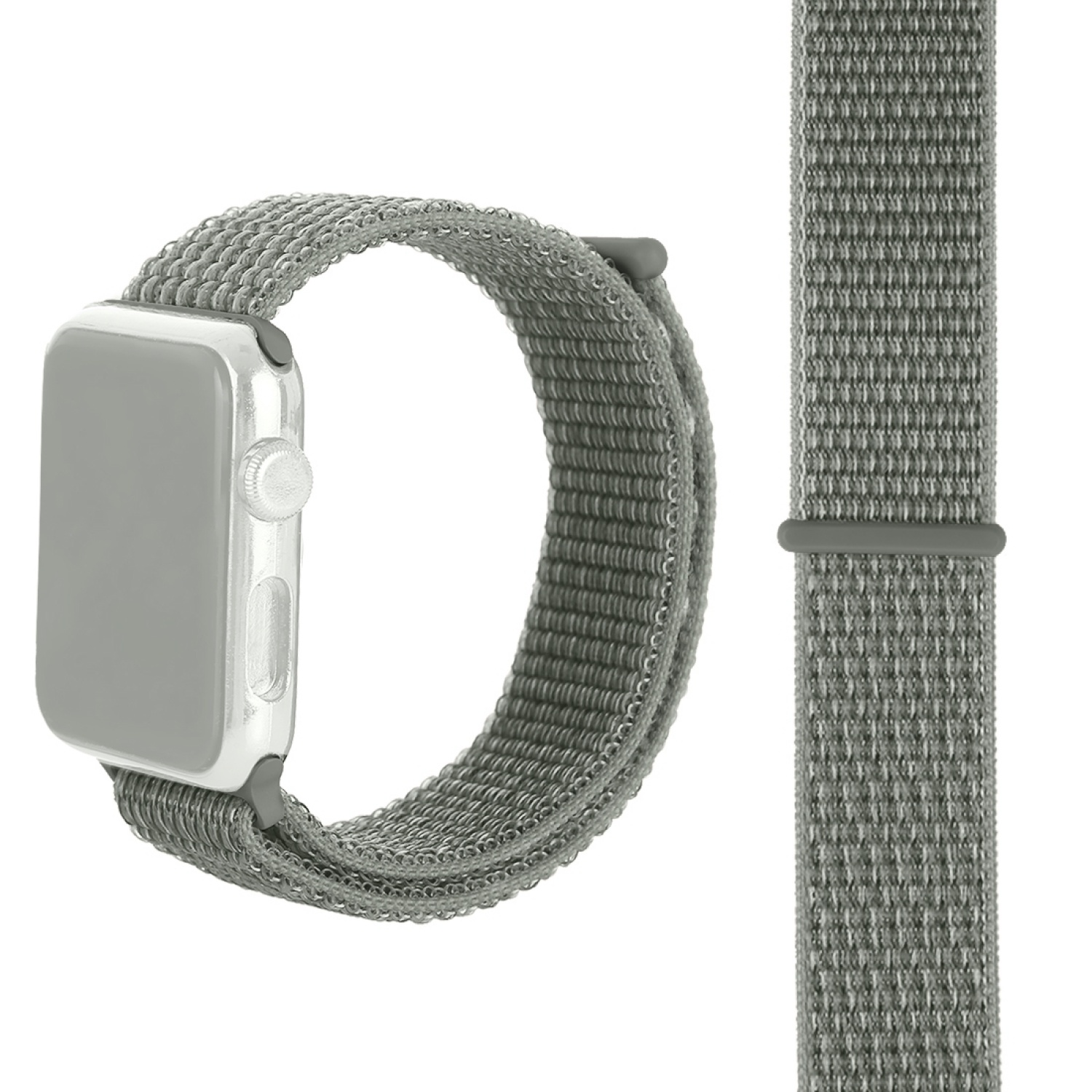 KÖNIG Watch Apple, Ersatzarmband, DESIGN Series Sportarmband, Silber 45mm, 7