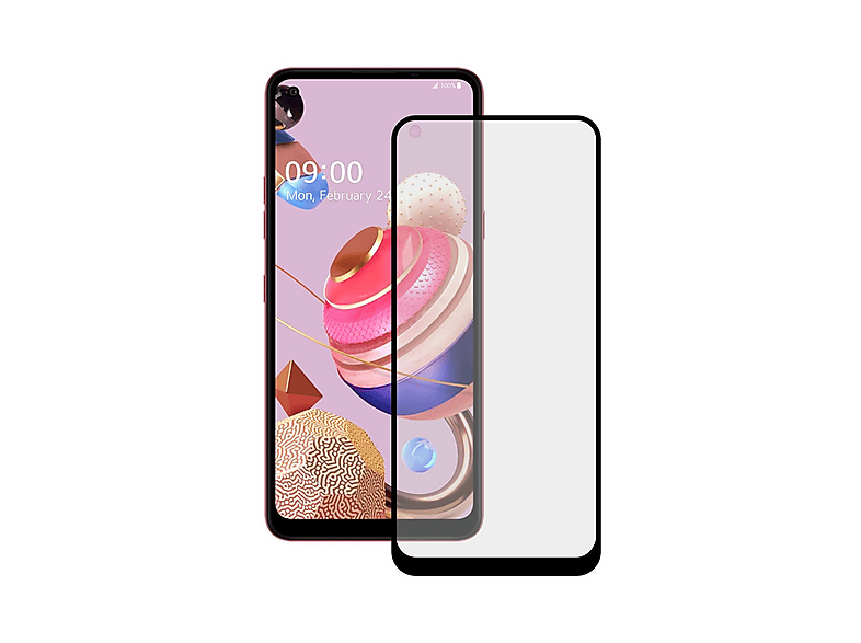 Fantastica Pellicola Protettiva In Vetro Temperato Per LG K51s Full 3d Nera