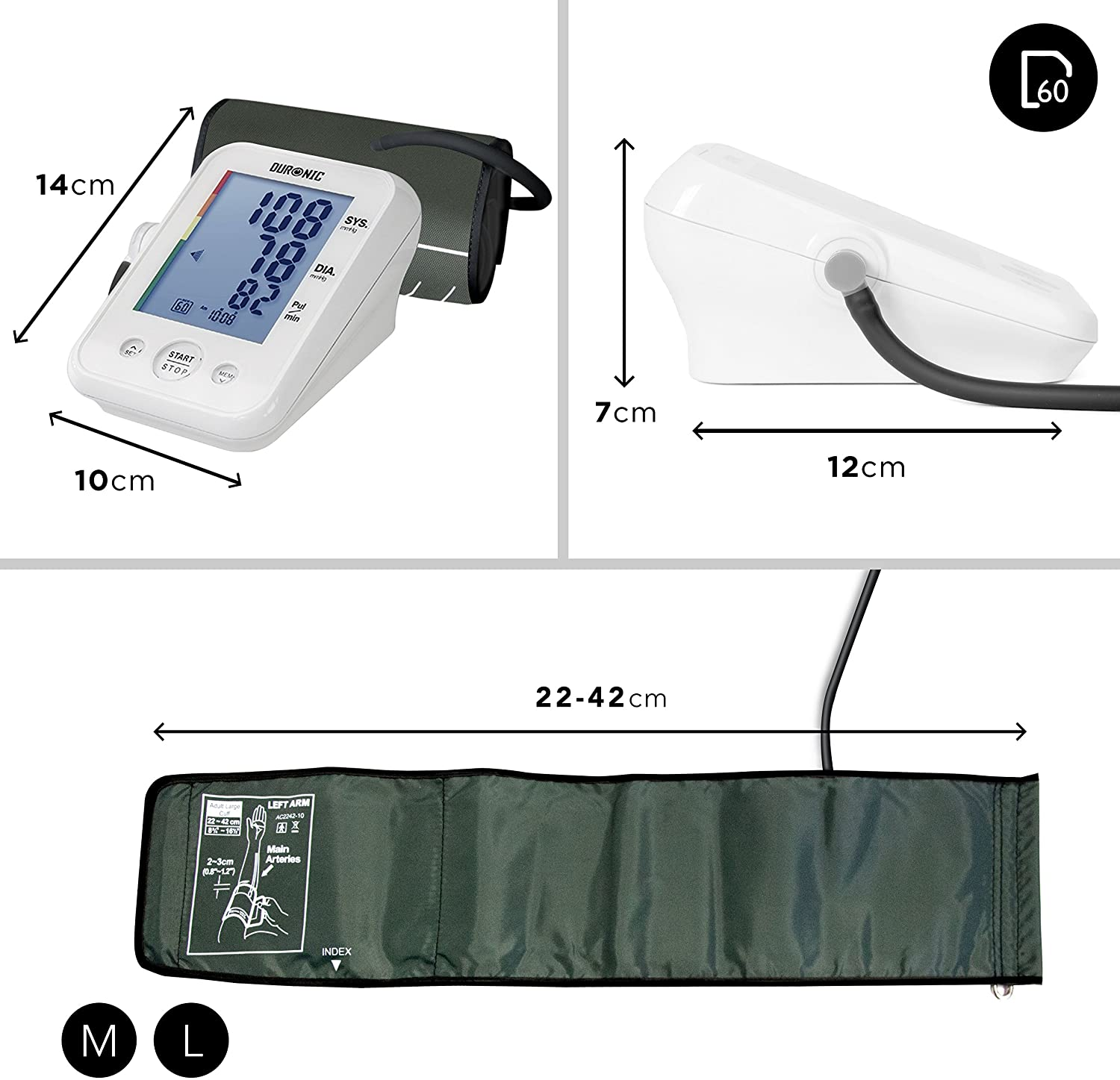 DURONIC BPM150 Bluthochdruckmessgerät
