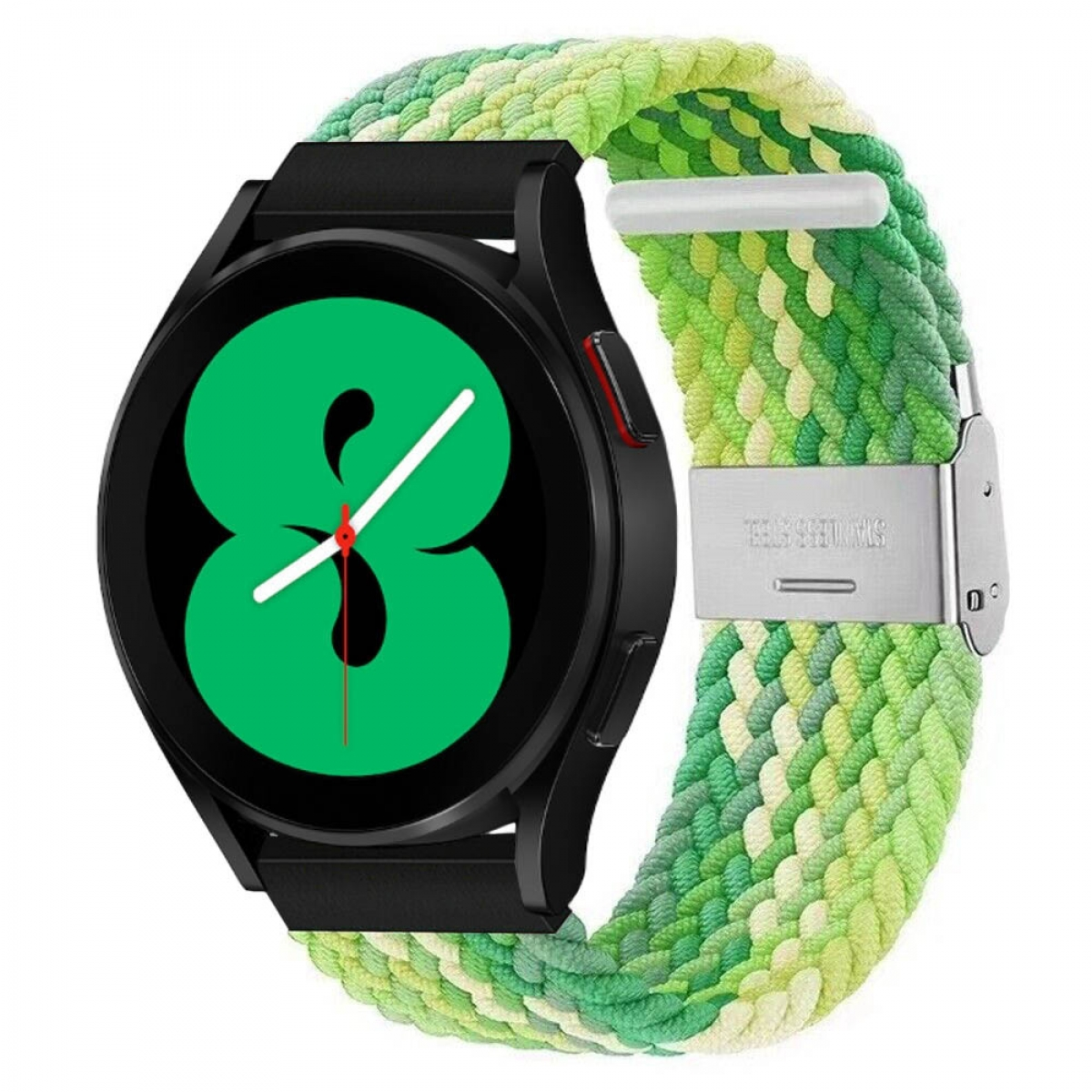 CASEONLINE Braided, Ersatzarmband, Samsung, Galaxy 4 Watch Gradient green (40mm)