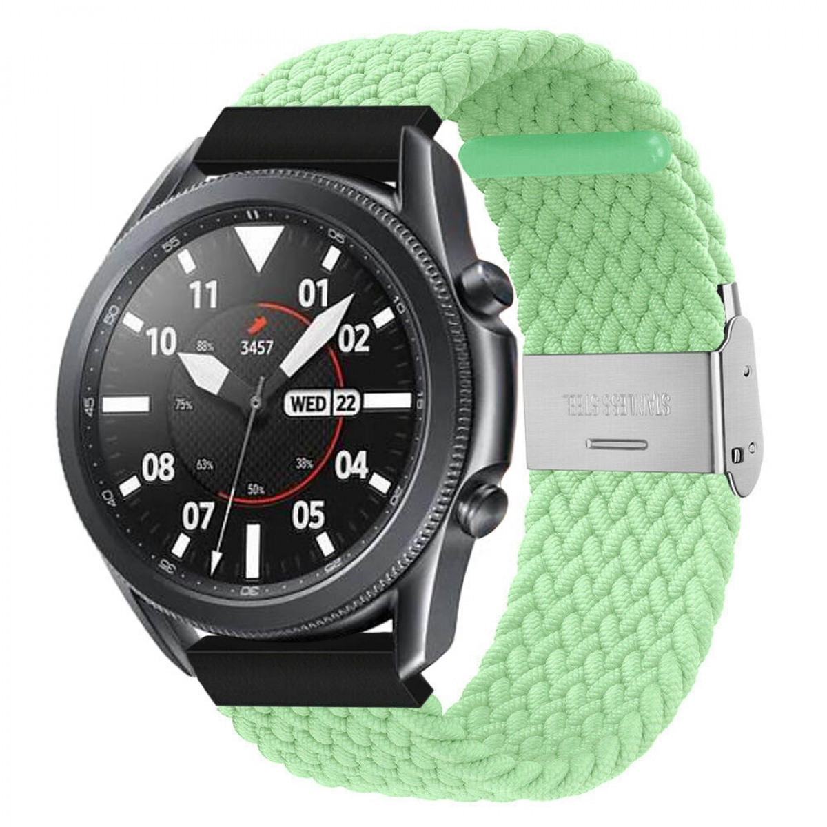 Braided, Pistazie (45mm), 3 Galaxy Watch Samsung, Ersatzarmband, CASEONLINE