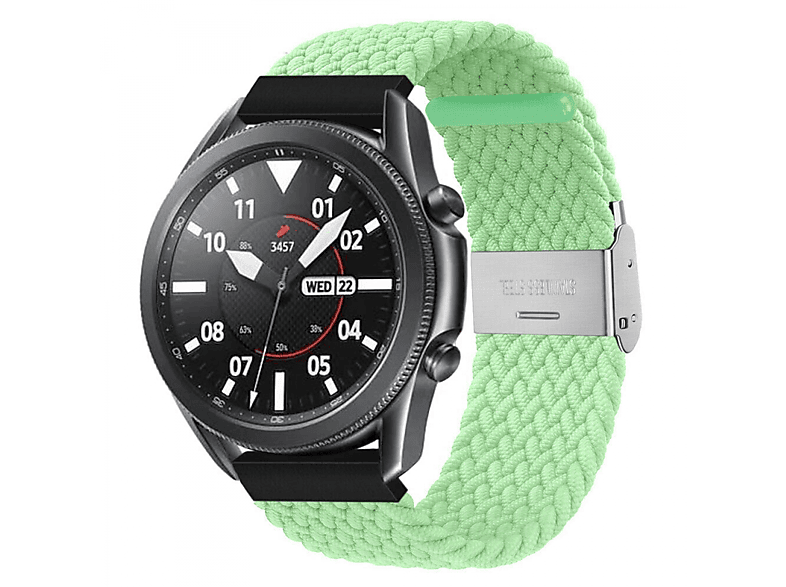 CASEONLINE Braided, Ersatzarmband, Samsung, Galaxy Watch 3 (41mm), Pistazie | Smartwatch Armbänder