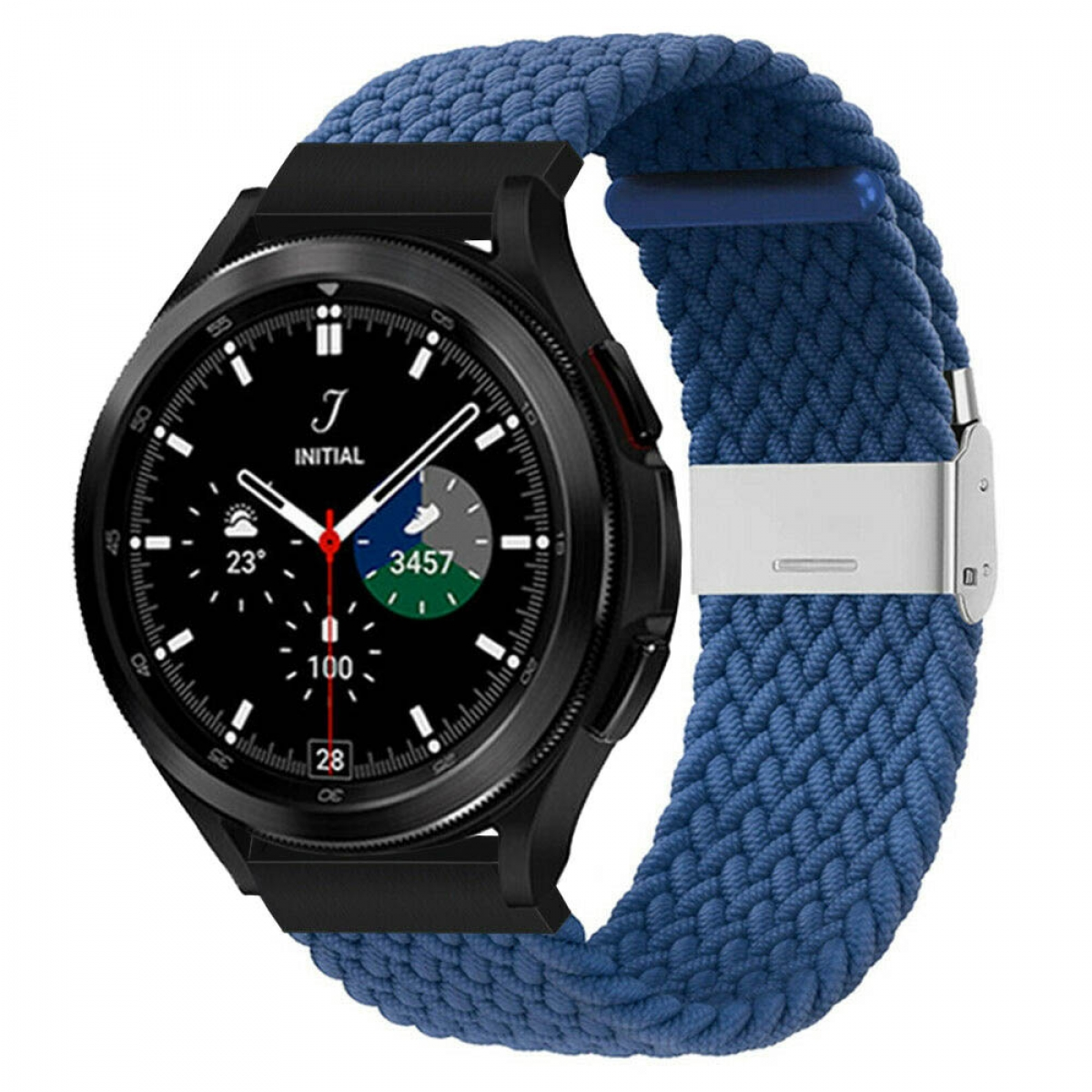 CASEONLINE Braided, Ersatzarmband, Samsung, Galaxy Watch Classic Blau 4 (46mm)