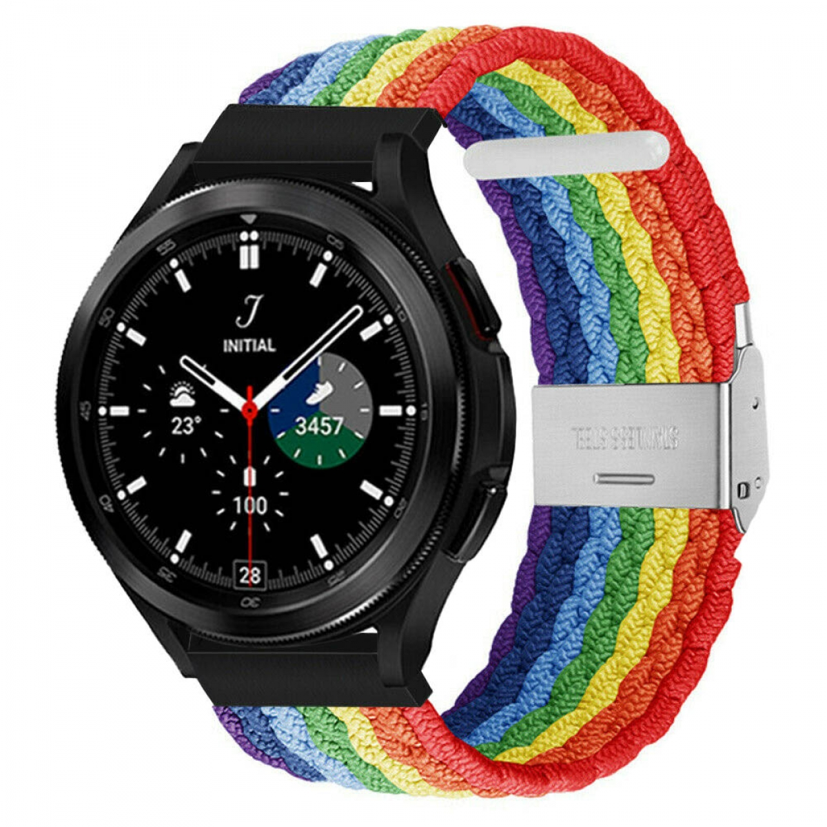 CASEONLINE Braided, Ersatzarmband, 4 Galaxy Watch (46mm), Classic Pride Samsung