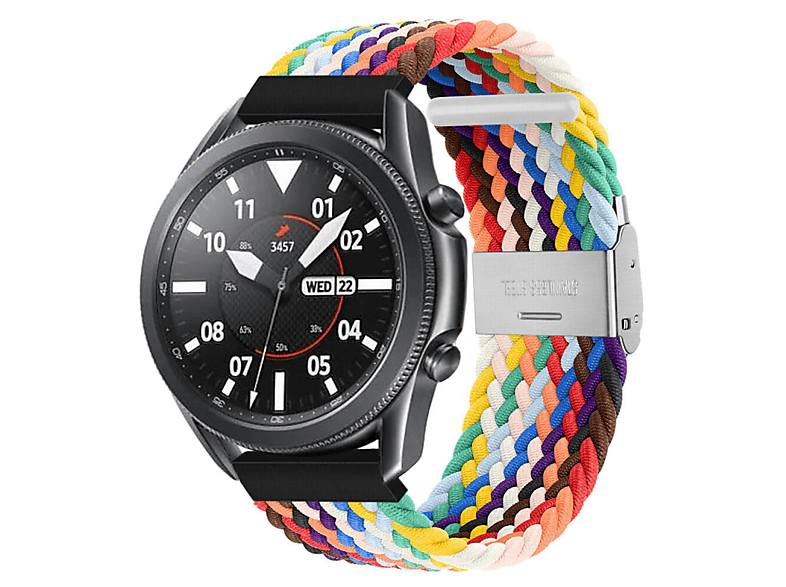 CASEONLINE Braided, Ersatzarmband, Samsung, Pride (45mm), 3 Galaxy Edition Watch