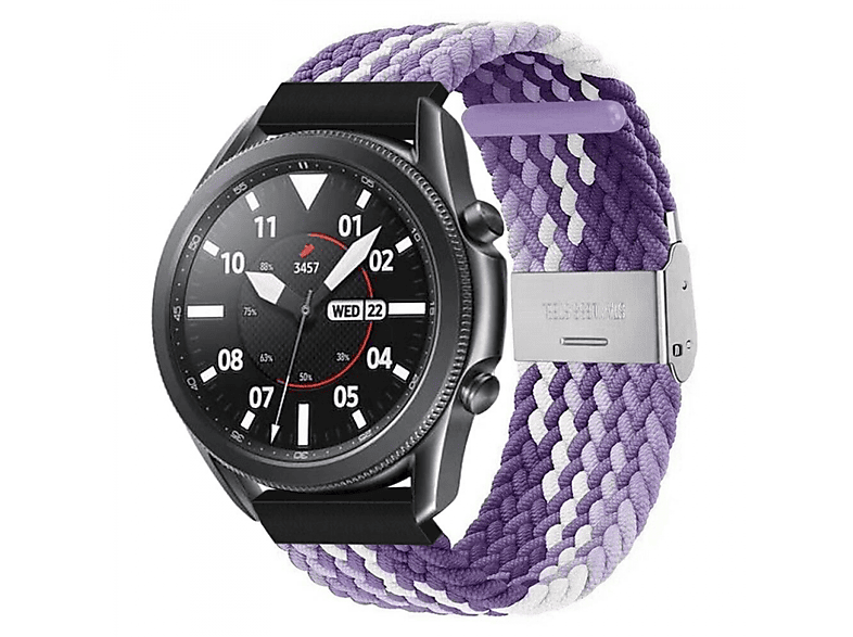 (45mm), CASEONLINE purple Ersatzarmband, Braided, 3 Watch Gradient Samsung, Galaxy