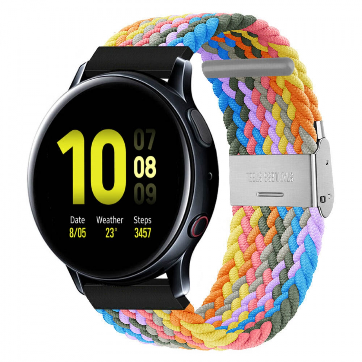 Ersatzarmband, Braided, Galaxy Rainbow Watch Samsung, Active CASEONLINE 2,