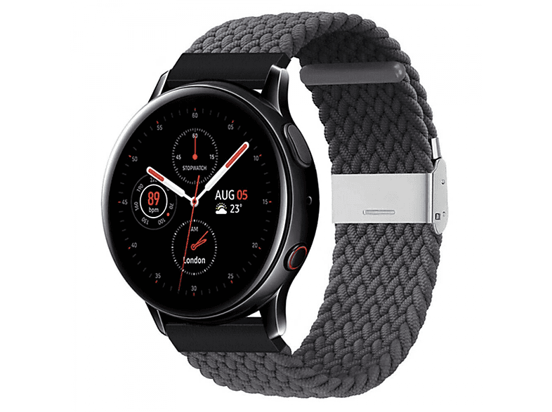 Active Galaxy Watch 2, Skygrey Samsung, CASEONLINE Ersatzarmband, Braided,