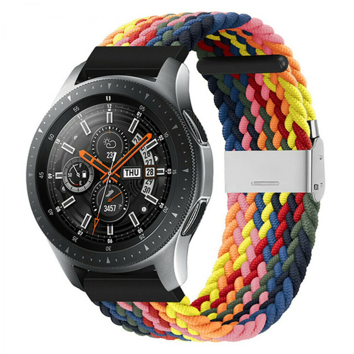 Samsung, Ersatzarmband, Rainbow Braided, 46mm, Watch Galaxy CASEONLINE