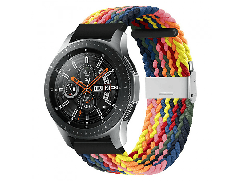 Samsung, Ersatzarmband, Rainbow Braided, 46mm, Watch Galaxy CASEONLINE
