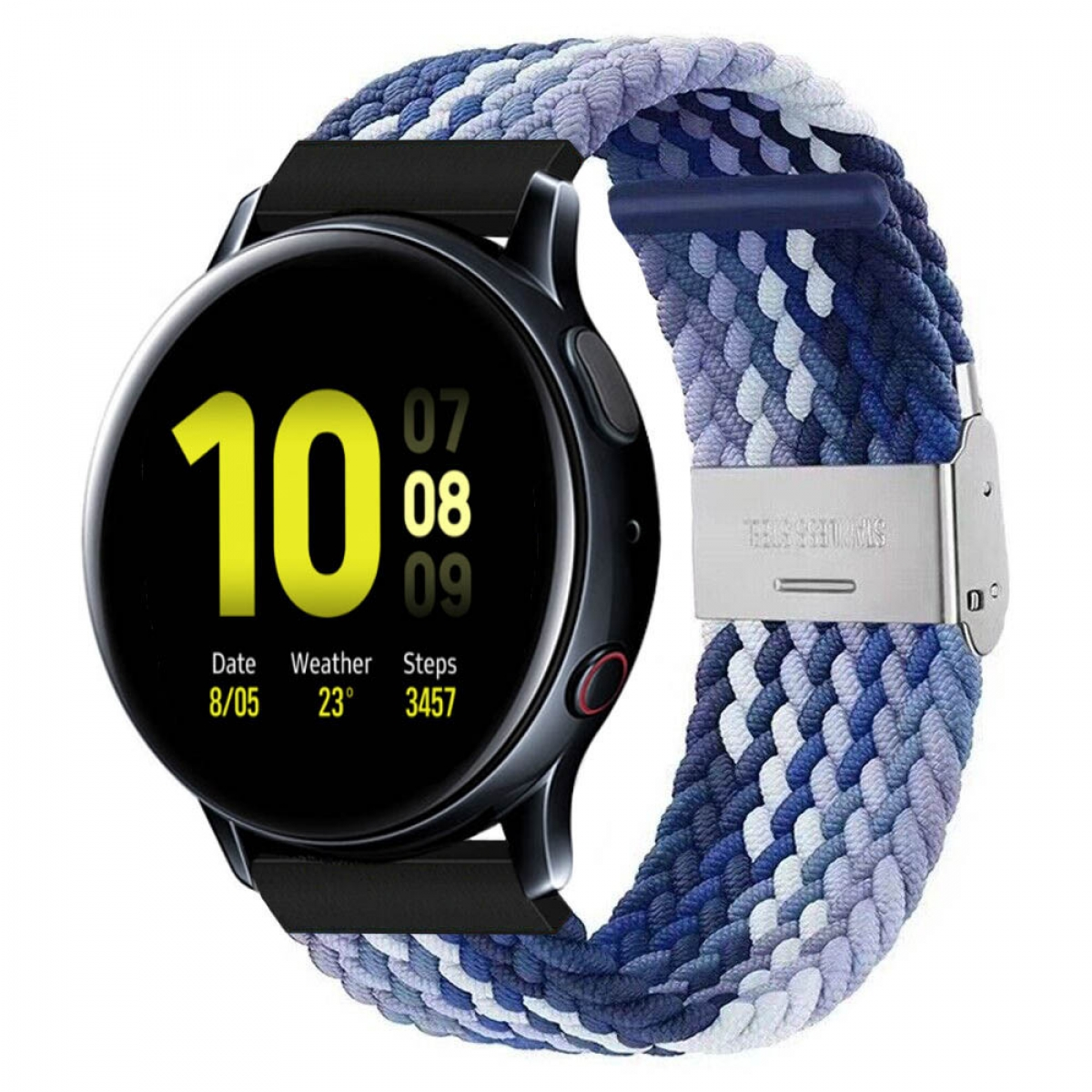 Braided, Samsung, CASEONLINE blue 2, Gradient Watch Active Galaxy Ersatzarmband,
