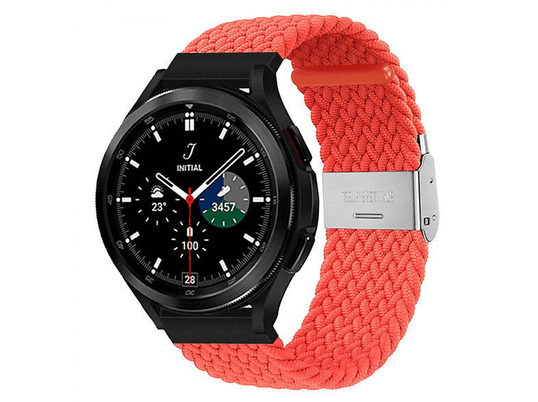 Braided, Samsung, Rot Watch Galaxy Ersatzarmband, CASEONLINE (42mm), Classic 4
