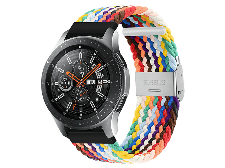 Braided, Edition CASEONLINE 46mm, Samsung, Galaxy Pride Watch Ersatzarmband,