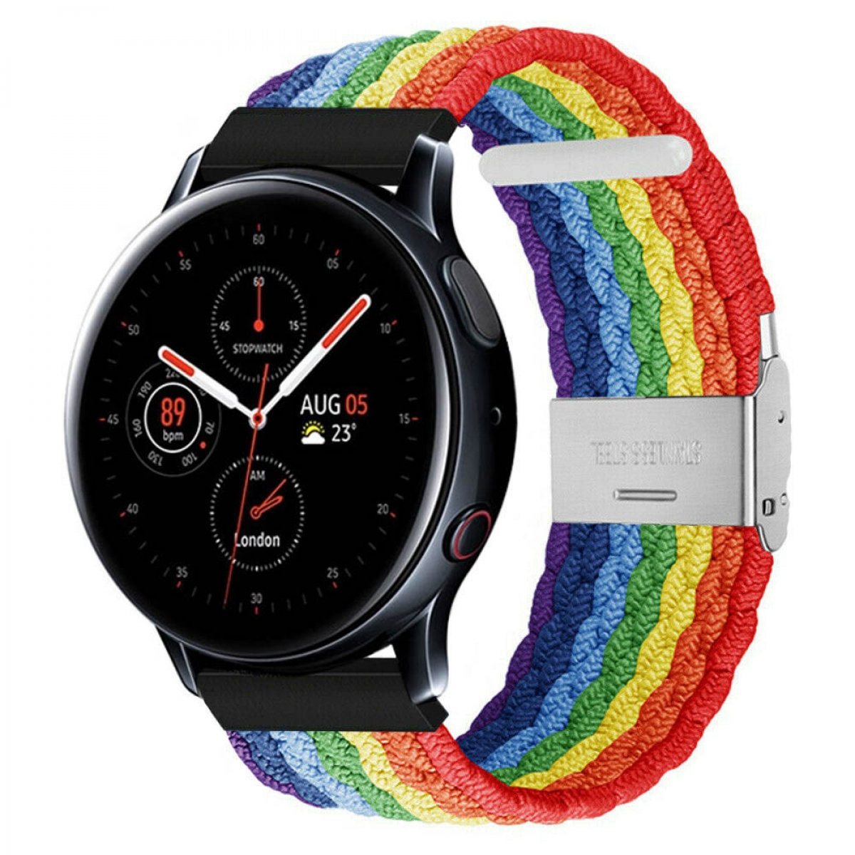 Ersatzarmband, Samsung, Pride Galaxy Active Watch 2, Braided, CASEONLINE