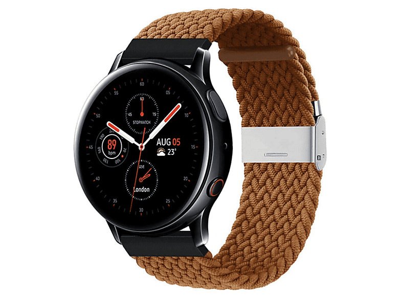 Braun Watch 2, Samsung, Galaxy Ersatzarmband, CASEONLINE Active Braided,
