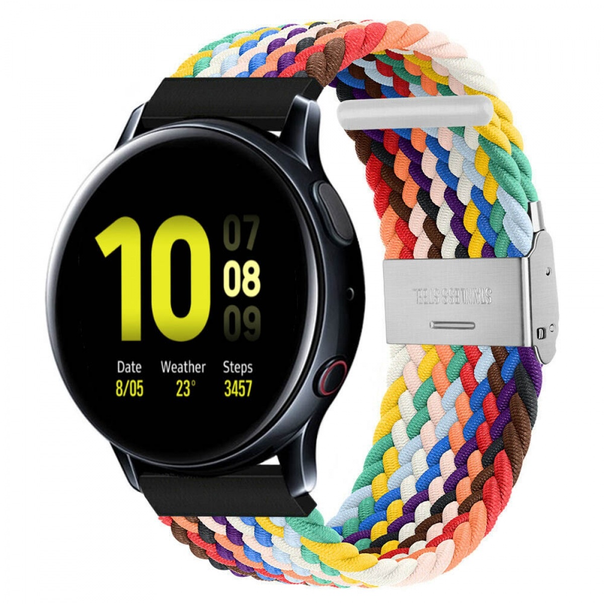 CASEONLINE Watch Pride Edition Galaxy 2, Samsung, Ersatzarmband, Braided, Active