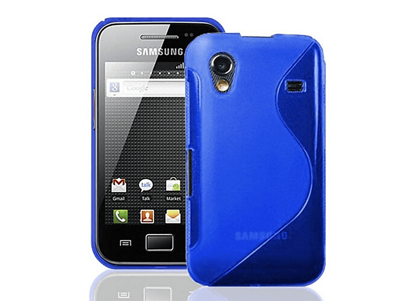 Samsung, Ace, Backcover, Galaxy CASEONLINE Blau S-Line,