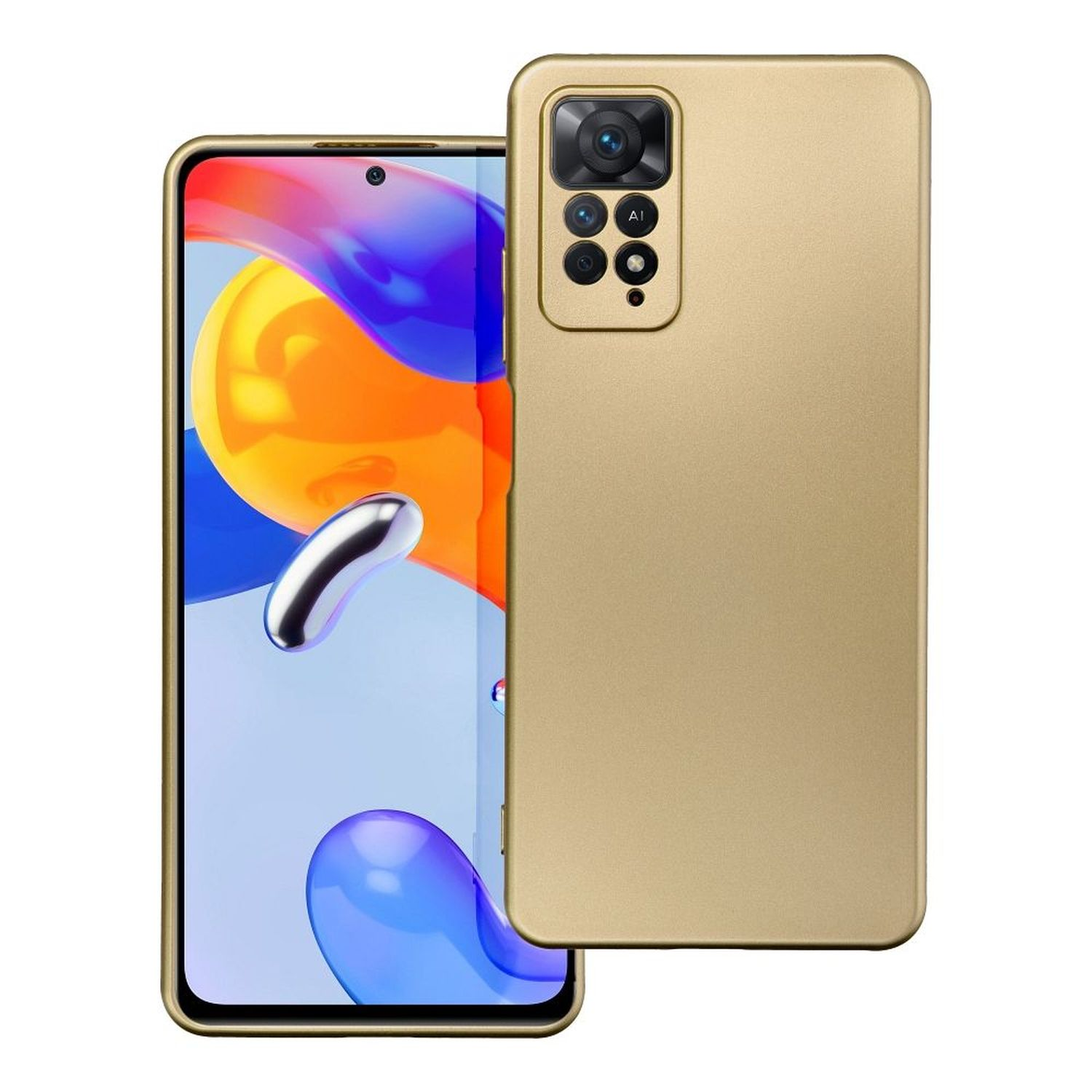 Case, Samsung, Gold S21 FE, Galaxy Backcover, COFI Metallic