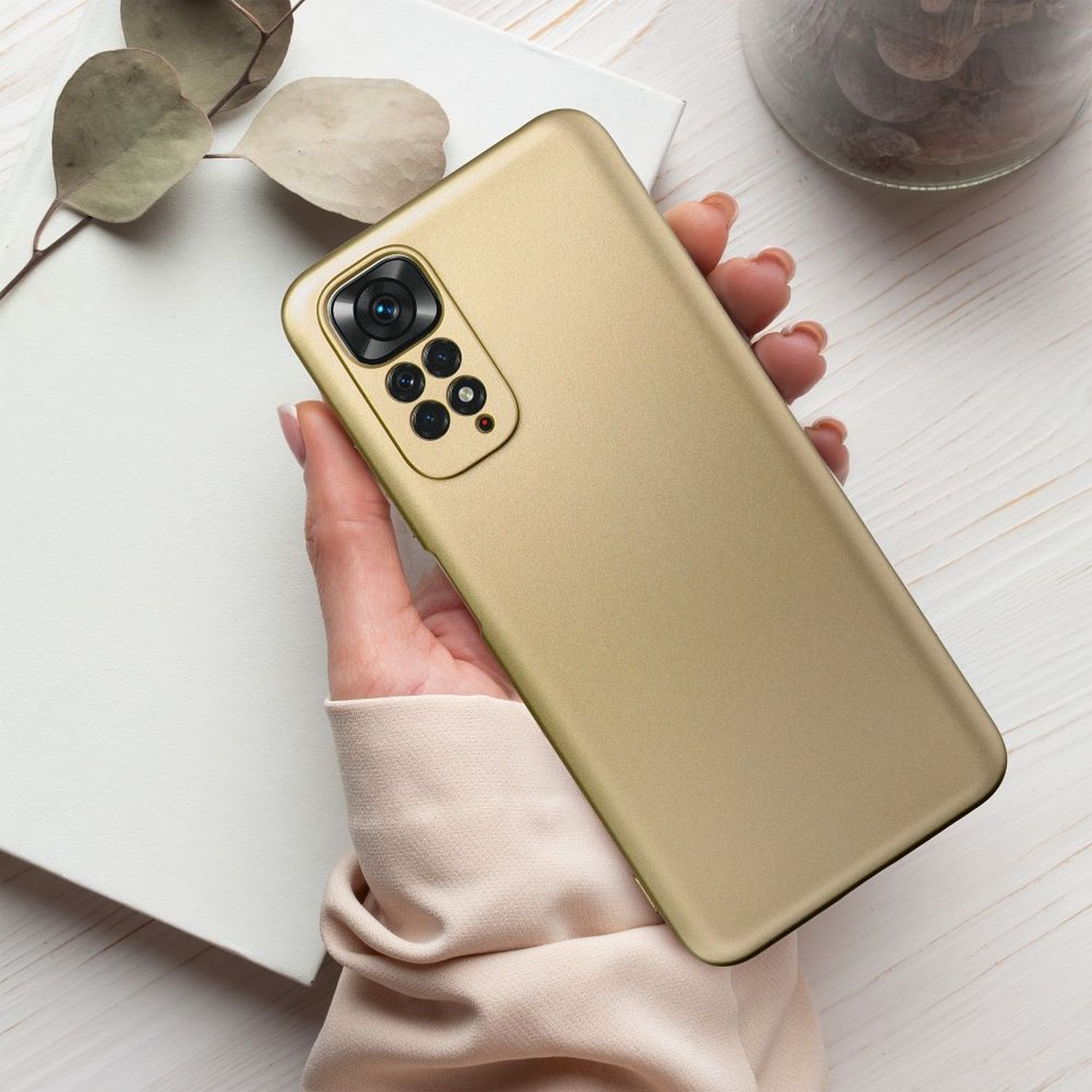 Case, Gold Metallic 4G, COFI A52 Samsung, Backcover, Galaxy