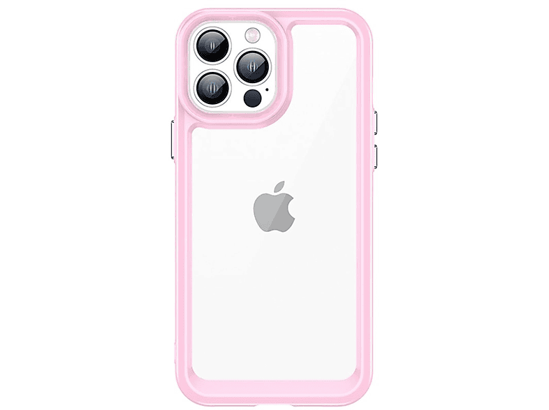 COFI Outer Pink, Cover Pink kompatibel Backcover, Schutz Apple, Space iPhone Hülle iPhone 8, Gelrahmen Handy-Hülle 8 mit Case Hardcover