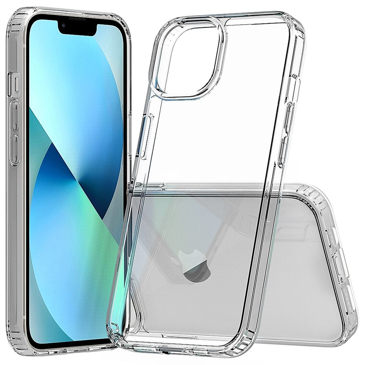 Apple, mit COVERKINGZ und Display- Handycase 14, Backcover, iPhone Transparent Kameraschutz,